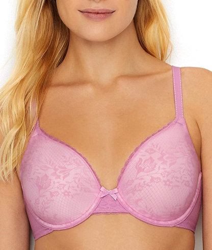 Maidenform Women'S Comfy Soft Full Coverage Underwire Bra 09404 Apparel & Accessories > Clothing > Underwear & Socks > Lingerie Maidenform Soft Berry Pink W/ Ivory 38B 