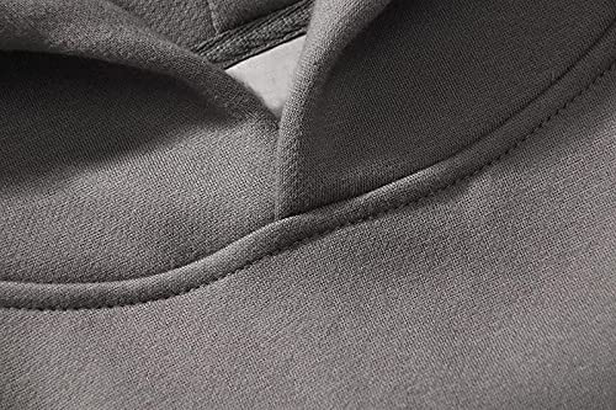 Lauweion Women ESSENTIALS Fleece Letter Loose Hoodie Sweatshirt Long Sleeve Kangaroo Pocket Drop Shoulder Pullovers Top Apparel & Accessories > Clothing > Activewear Kylie Max   