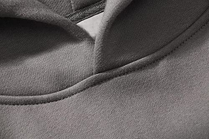 Lauweion Women ESSENTIALS Fleece Letter Loose Hoodie Sweatshirt Long Sleeve Kangaroo Pocket Drop Shoulder Pullovers Top Apparel & Accessories > Clothing > Activewear Kylie Max   