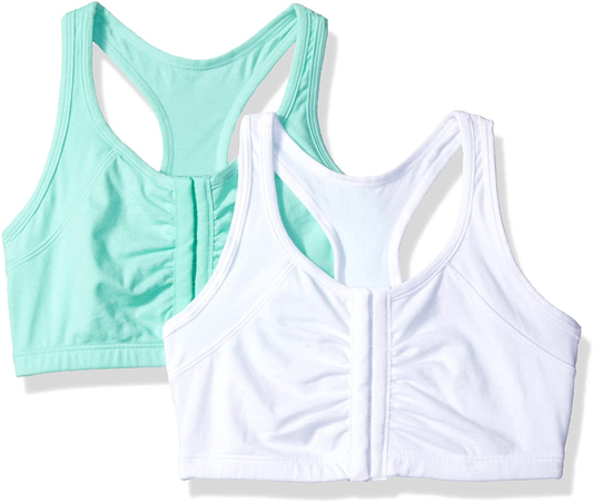 Fruit of the Loom Women'S Front Close Racerback Sports Bra Apparel & Accessories > Clothing > Underwear & Socks > Bras Kylie Max   