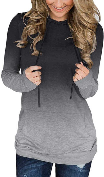 Onlypuff Womens Hoodie Sweatshirts Casual Tunic Tops Long Sleeve Hoody with Kangaroo Pockets Apparel & Accessories > Clothing > Activewear Kylie Max   