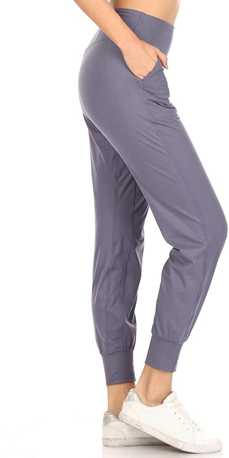 Leggings Depot Women'S Printed Solid Activewear Jogger Track Cuff Sweatpants Apparel & Accessories > Clothing > Activewear Kylie Max   