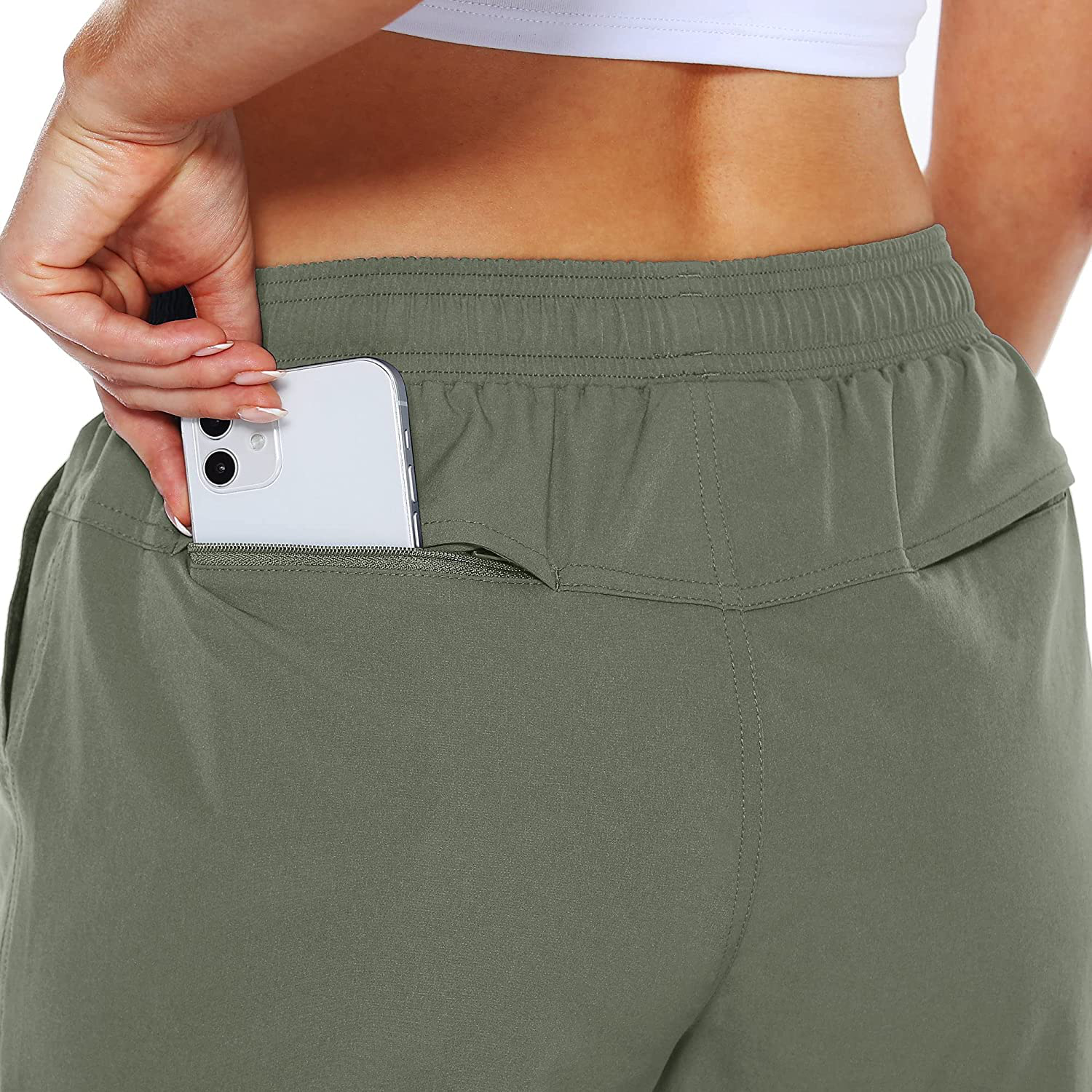 Willit Women'S 5" Hiking Shorts Golf Athletic Outdoor Shorts Quick Dry Workout Summer Water Shorts with Pockets Apparel & Accessories > Clothing > Shorts Kylie Max   