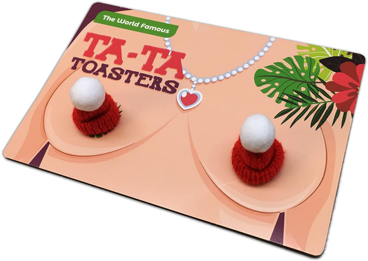 Ta-Ta Toasters – Funny Novelty Gift for Women Naughty Stocking Stuffers Gag Gifts for Girl Friends BFF Gifts for Ladies Funny White Elephant Idea Chest Warmers Hooter Heaters Tata Toasters Arts & Entertainment > Party & Celebration > Gift Giving Gears Out   
