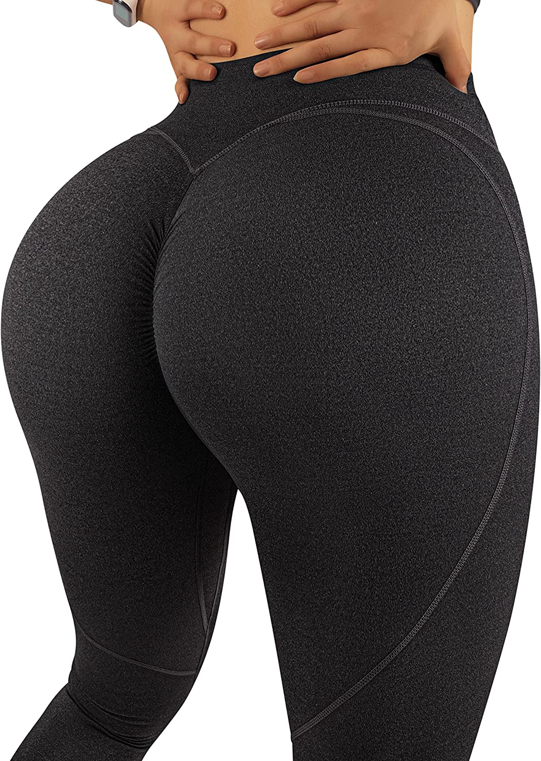 RXRXCOCO Women Cross Waist Butt Lifting Leggings Workout Gym High Waisted Yoga Pants Tights Apparel & Accessories > Clothing > Activewear RXRXCOCO   