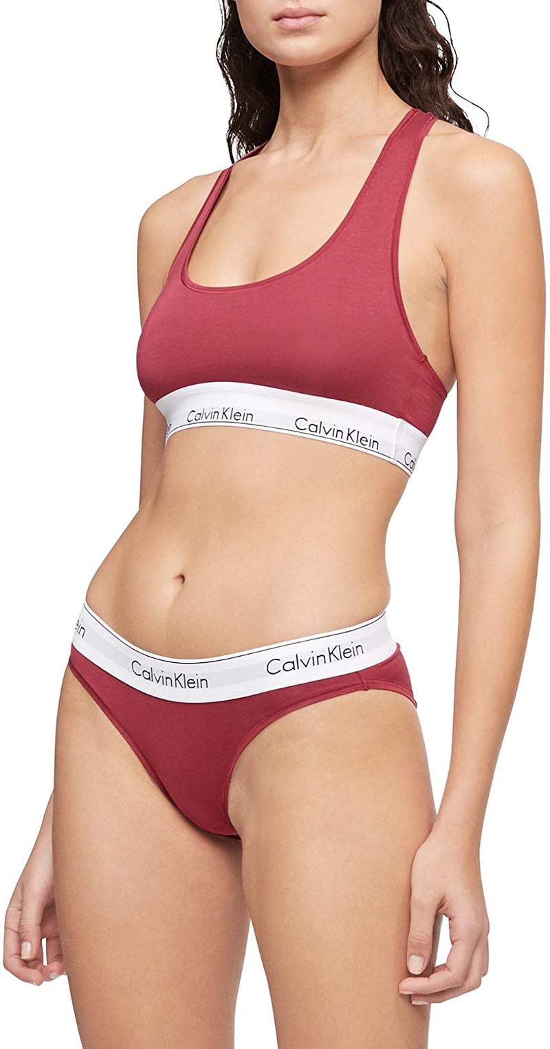 Calvin Klein Women'S Modern Cotton Bralette Apparel & Accessories > Clothing > Underwear & Socks > Lingerie Calvin Klein Deep Sea Rose Medium 