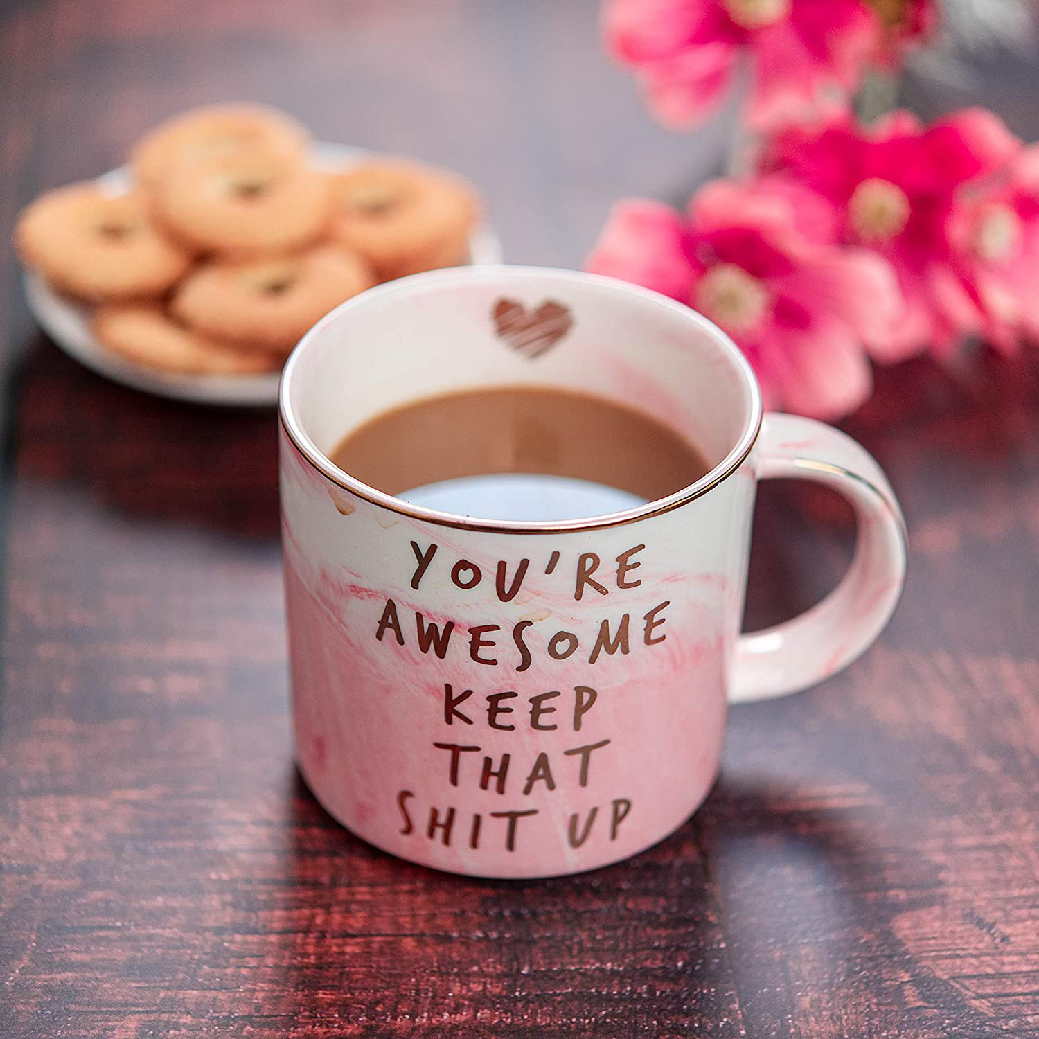 Thank You Gifts - Funny Inspirational, Thoughtful, Birthday, Friendship, New Job Gifts Ideas for Women Friends, Coworkers, Boss, Employee - Graduation Gifts for Her - Ceramic Coffee Cup Arts & Entertainment > Party & Celebration > Gift Giving Hendson   