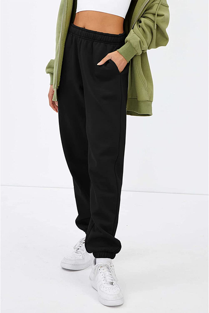 EFAN Womens Fleece Sweatpants Warm Baggy Pants Comfy Oversized Fall Joggers High Waisted Cotton Lounge with Pockets Apparel & Accessories > Clothing > Activewear Kylie Max   