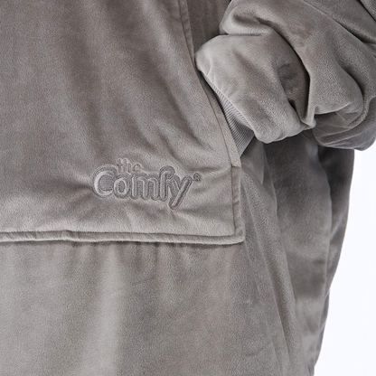 THE COMFY Original | Oversized Microfiber & Sherpa Wearable Blanket, Seen On Shark Tank, One Size Fits All Gray Arts & Entertainment > Party & Celebration > Gift Giving THE COMFY   