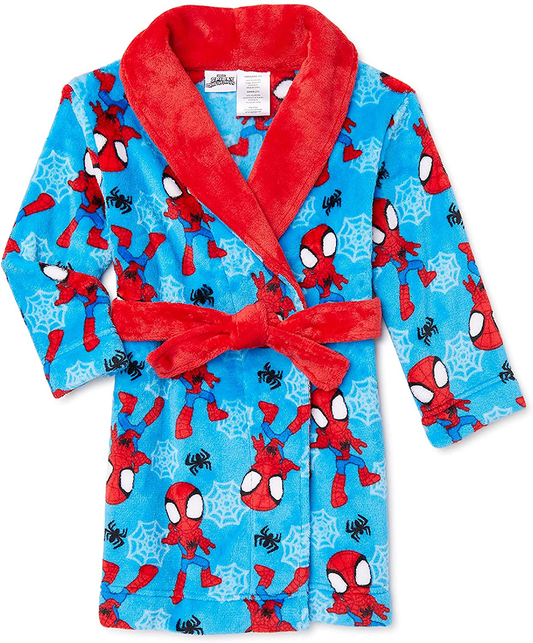 Spiderman Toddler Boys Robe, Sizes 2T-5T Apparel & Accessories > Clothing > Sleepwear & Loungewear > Robes Kylie Max   