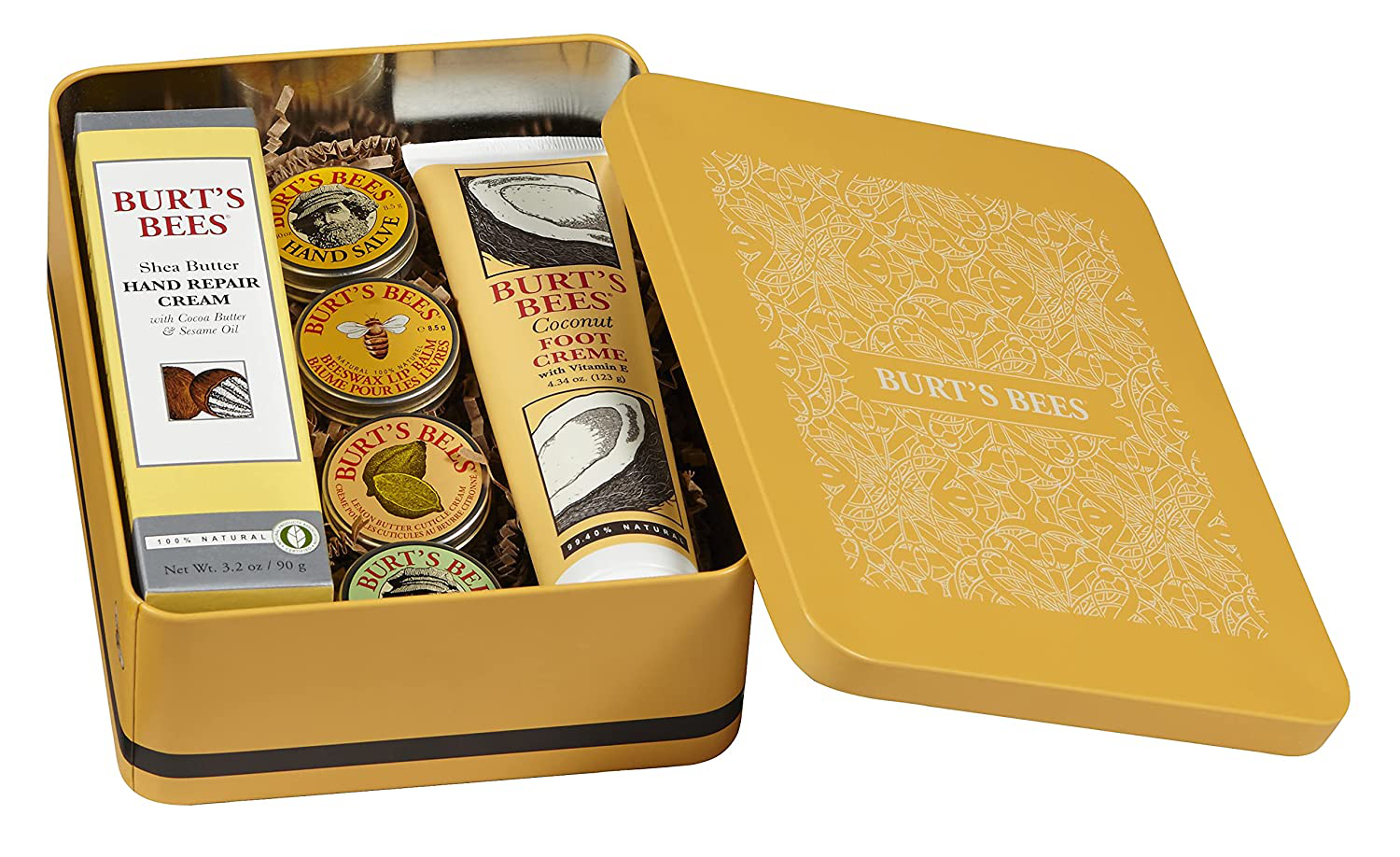 Burt's Bees Gift Set, 6 Classic Products – Cuticle Cream, Hand Salve, Lip Balm, Res-Q Ointment, Hand Repair Cream & Foot Cream, in Giftable Tin Arts & Entertainment > Party & Celebration > Gift Giving Burt's Bees, Inc.   