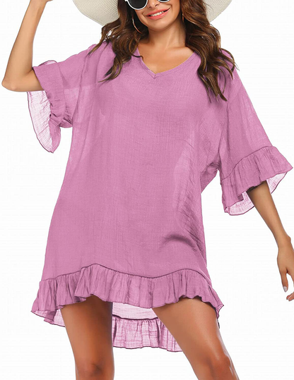 Ekouaer Swimsuit Cover Ups for Women, Bathing Suit Coverups Beach Cover Dresses Resort Wear S-XXL Apparel & Accessories > Clothing > Swimwear Kylie Max   