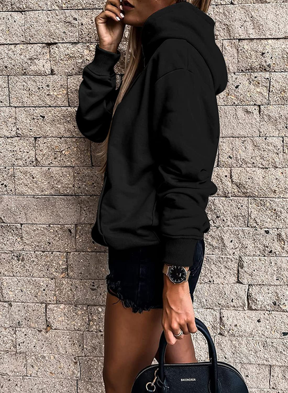 SHEWIN Women'S Casual Hoodies Long Sleeve Solid Lightweight Pullover Tops Loose Sweatshirt with Pocket Apparel & Accessories > Clothing > Activewear Kylie Max   