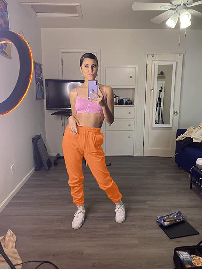 GOKATOSAU Women'S Sexy Lounge Stretch Casual Jogger Drawstring Sweatpants with Pockets Apparel & Accessories > Clothing > Activewear Kylie Max   