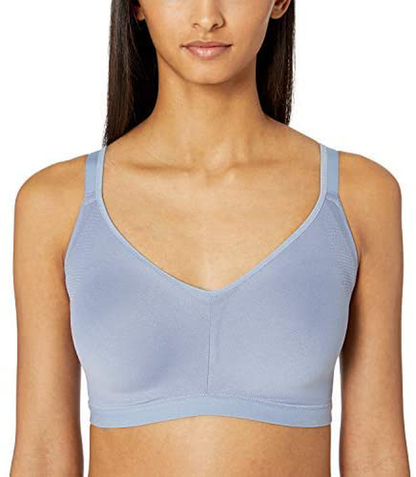 Warner's Women's Easy Does It No Bulge Wire-Free Bra Apparel & Accessories > Clothing > Underwear & Socks > Bras Warner's Toasted Almond Gardenia Contrast Large 