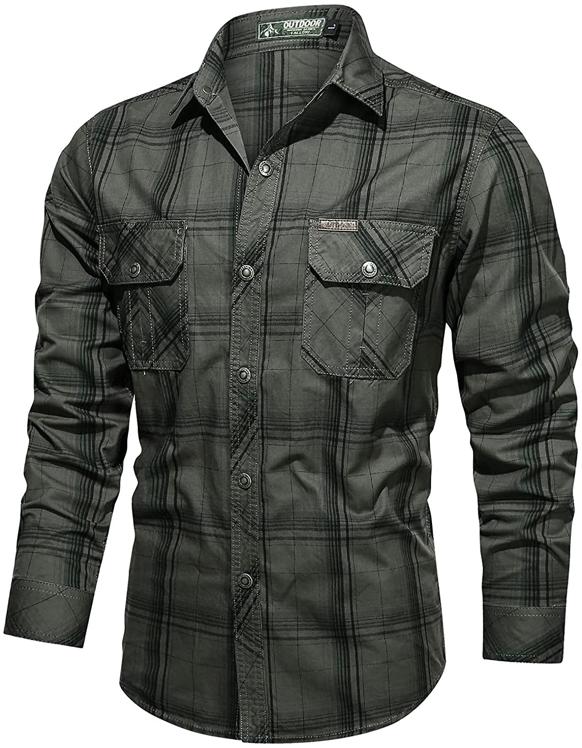 Merthy Mens Long Sleeve Casual Button down Shirts Jackets Fashion Big and Tall Solid Color Cowboy Slim Fit Shackets Apparel & Accessories > Clothing > Underwear & Socks > Shapewear Merthy 02 Green 4X-Large 