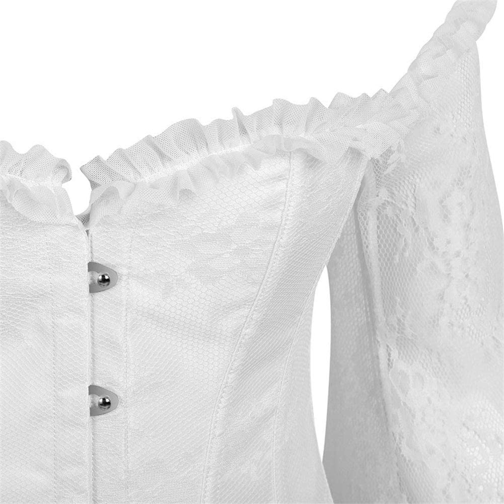 Corset Tops for Women Corset - Overbust Lingerie - Lace up Back Bustier Top - Fashion Corsets with Sleeve Apparel & Accessories > Clothing > Underwear & Socks > Lingerie SZIVYSHI   