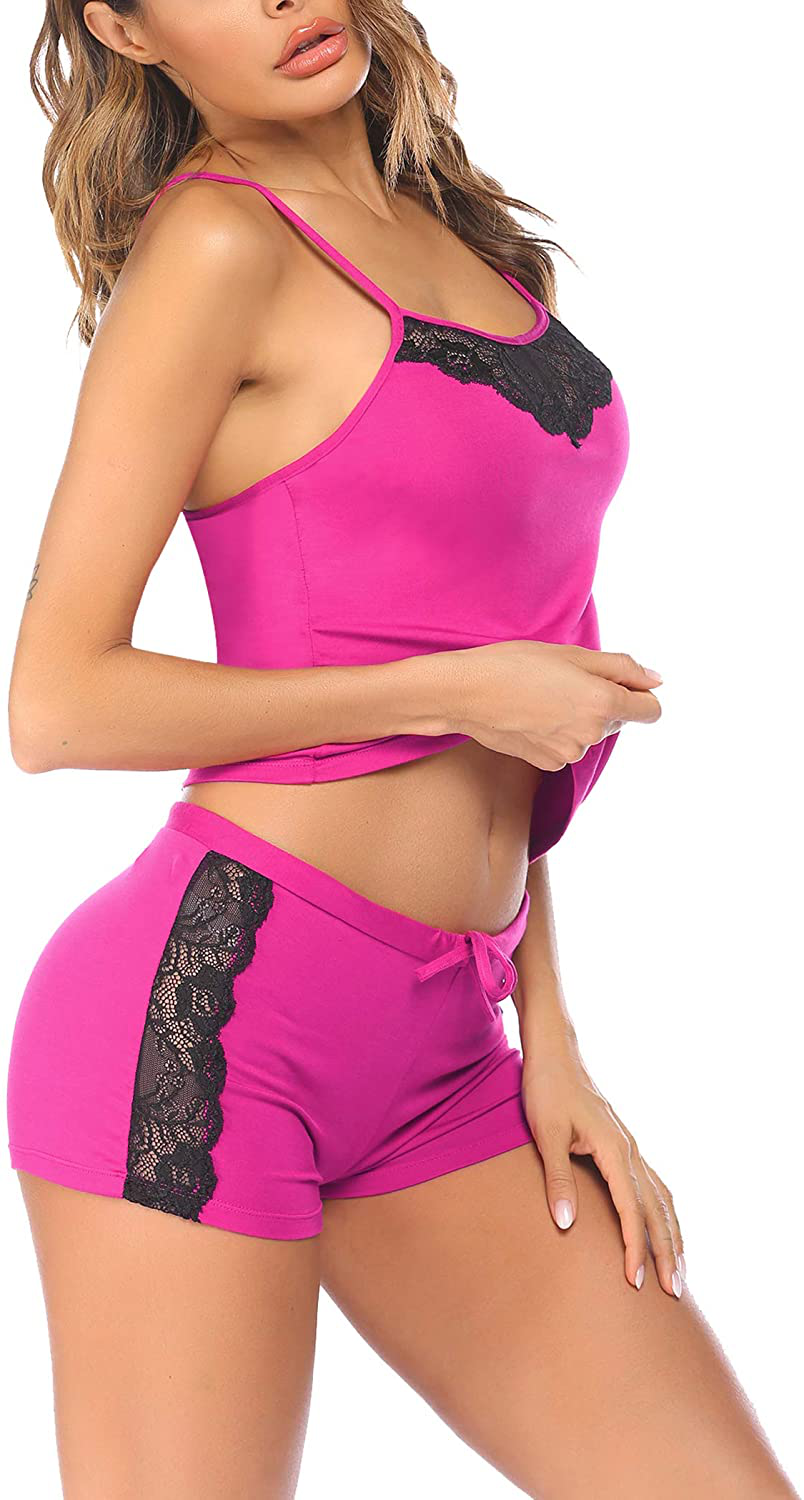 Avidlove Women Sleepwear Lace Pajamas Set Shorts Nightwear Camisole Short Sets Apparel & Accessories > Clothing > Sleepwear & Loungewear Kylie Max   