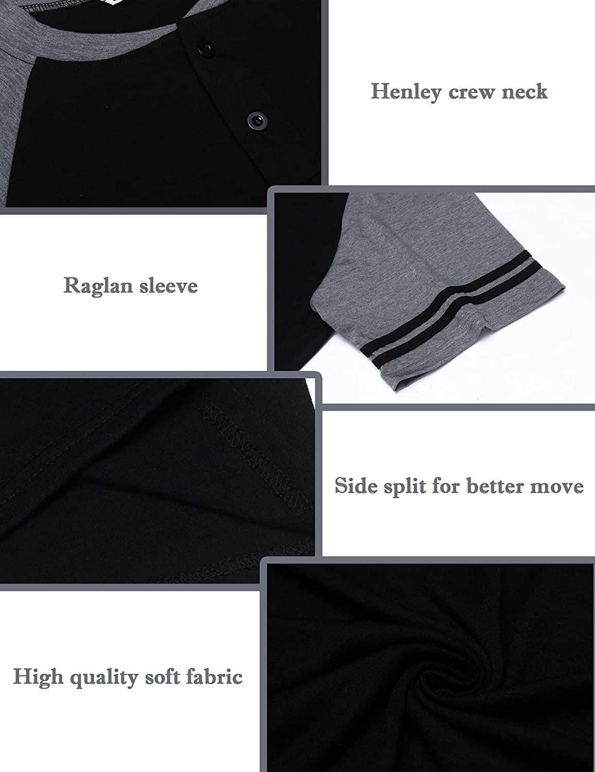 Evanhome Cotton Sleep Shirt Men V-Neck Nightshirts Short Sleeve Henley Shirt Lounge Sleepwear M-XXXL Apparel & Accessories > Clothing > Sleepwear & Loungewear > Nightgowns Kylie Max   
