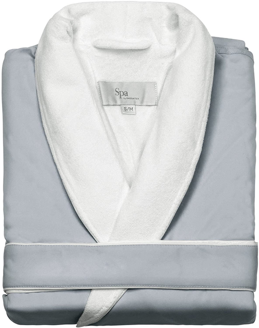 Kassatex SRK-148-SSG Spa Robe, Silver Sage (Small/Medium) Apparel & Accessories > Clothing > Sleepwear & Loungewear > Robes Kylie Max   