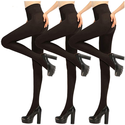 Women Tight,Ladies Tights,Womens Opaque Pantyhose Lady Black Leggings Apparel & Accessories > Clothing > Underwear & Socks > Shapewear KalaBear 3 Pairs-black,black,black One Size 