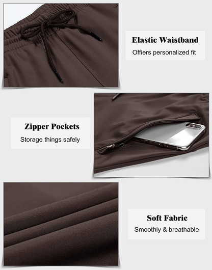 G Gradual Women'S Joggers Pants with Zipper Pockets Tapered Running Sweatpants for Women Lounge, Jogging Apparel & Accessories > Clothing > Activewear Kylie Max   