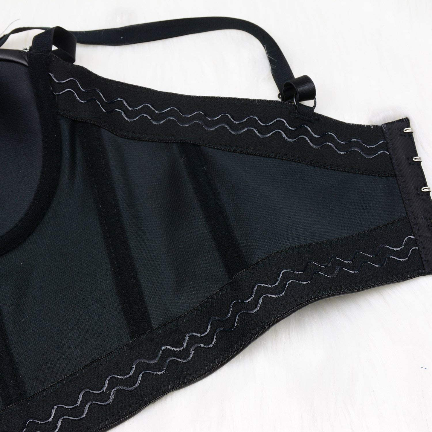ELLACCI PU Leather Sexy Cut Cross Bustier Crop Top Gothic Women'S Corset Top Bra Apparel & Accessories > Clothing > Underwear & Socks > Lingerie ELLACCI   