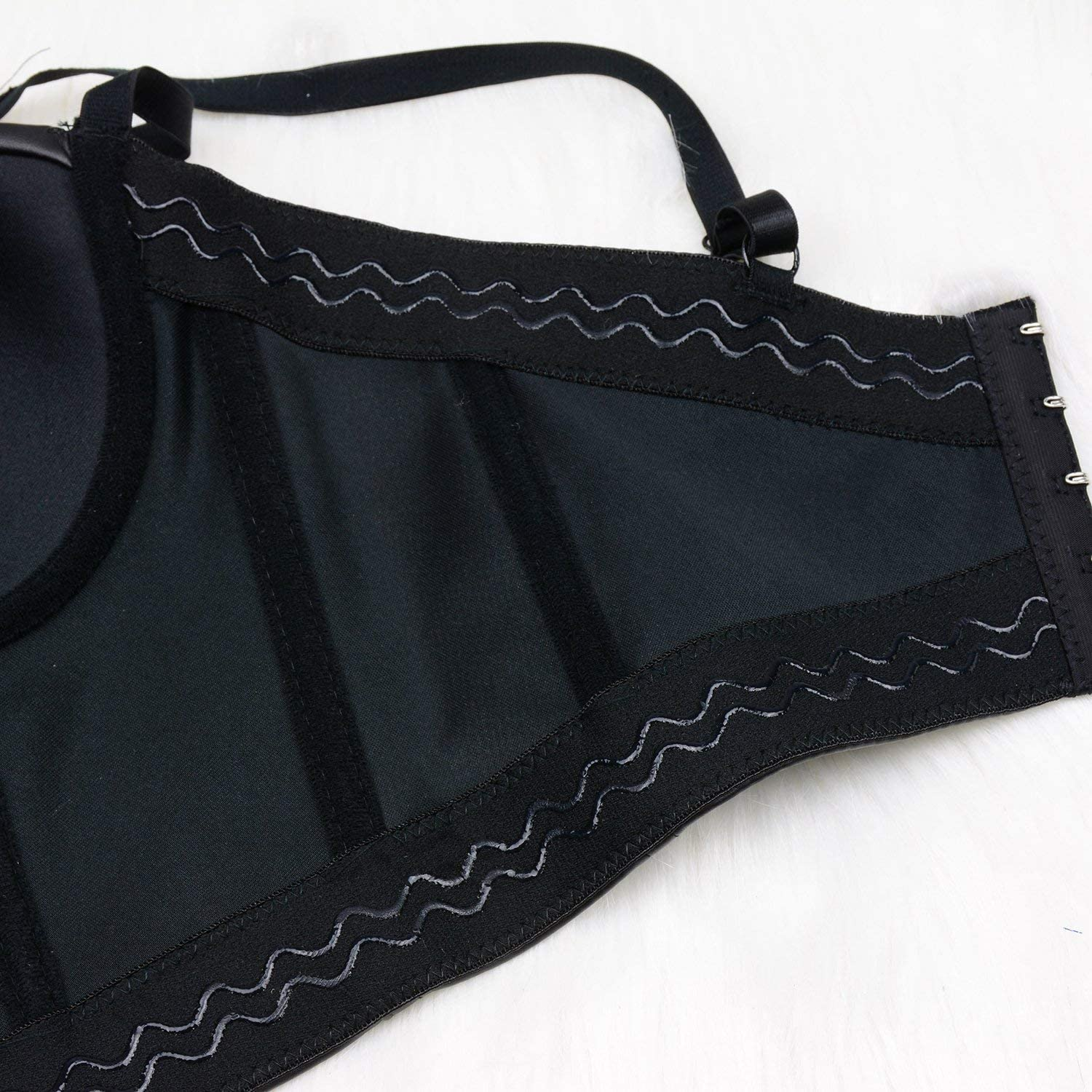ELLACCI PU Leather Sexy Cut Cross Bustier Crop Top Gothic Women'S Corset Top Bra Apparel & Accessories > Clothing > Underwear & Socks > Lingerie ELLACCI   
