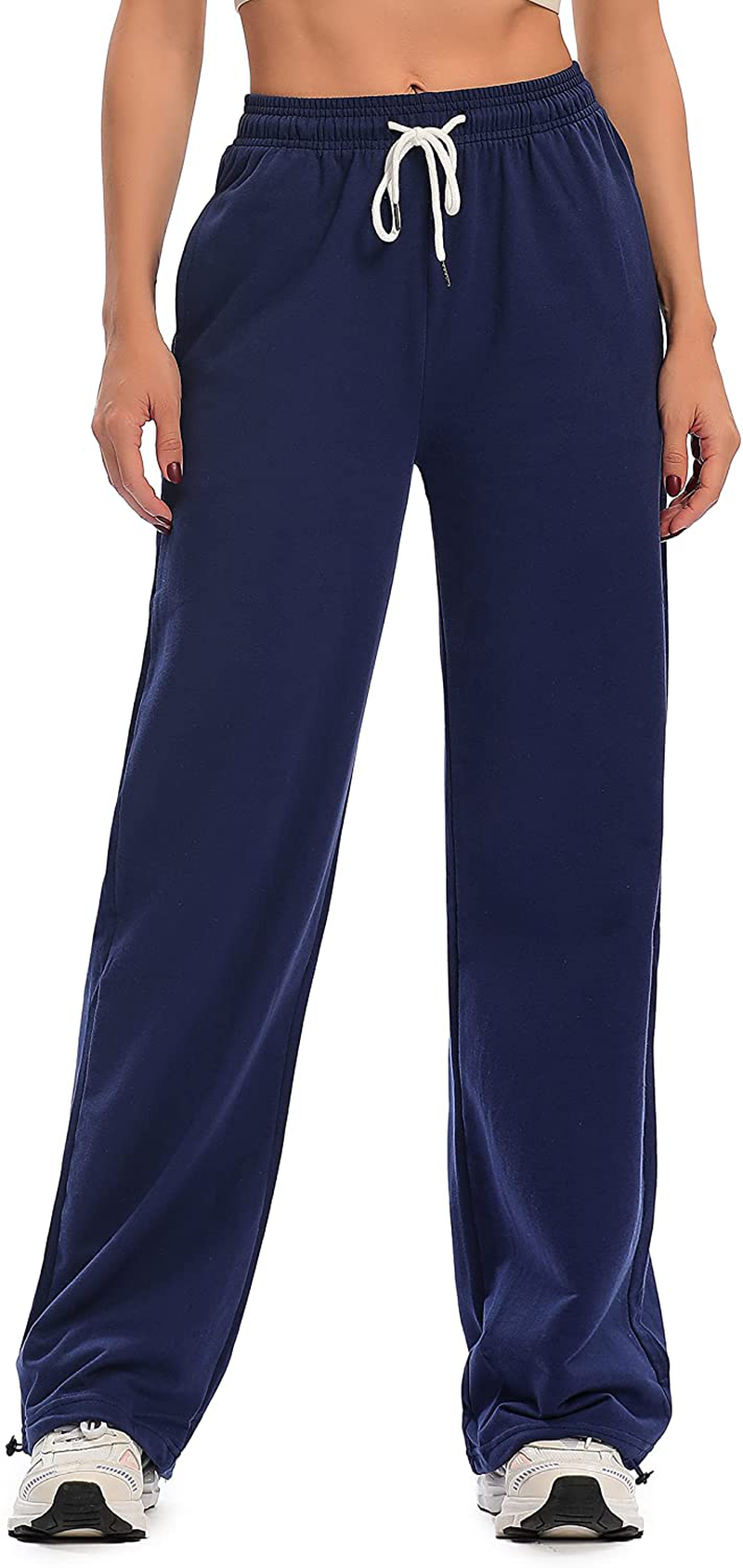 Cakcton Women'S Sweatpants with Pockets Joggers High Waisted Loose Workout Yoga Lounge Drawstring Active Casual Sports Pants Apparel & Accessories > Clothing > Activewear Kylie Max   