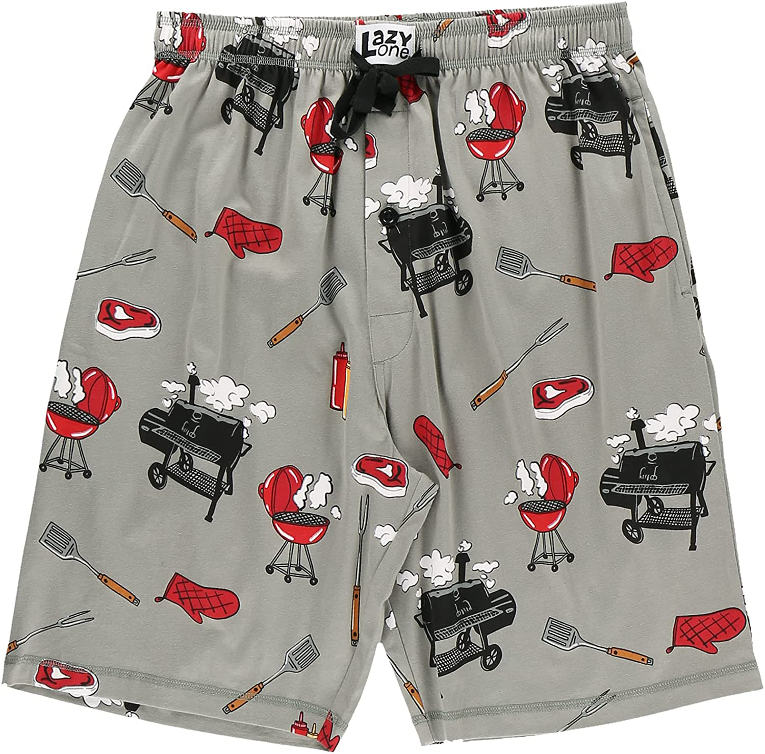 Lazy One Pajama Shorts for Men, Men'S Separate Bottoms, Cotton Loungewear Apparel & Accessories > Clothing > Sleepwear & Loungewear > Pajamas Kylie Max   