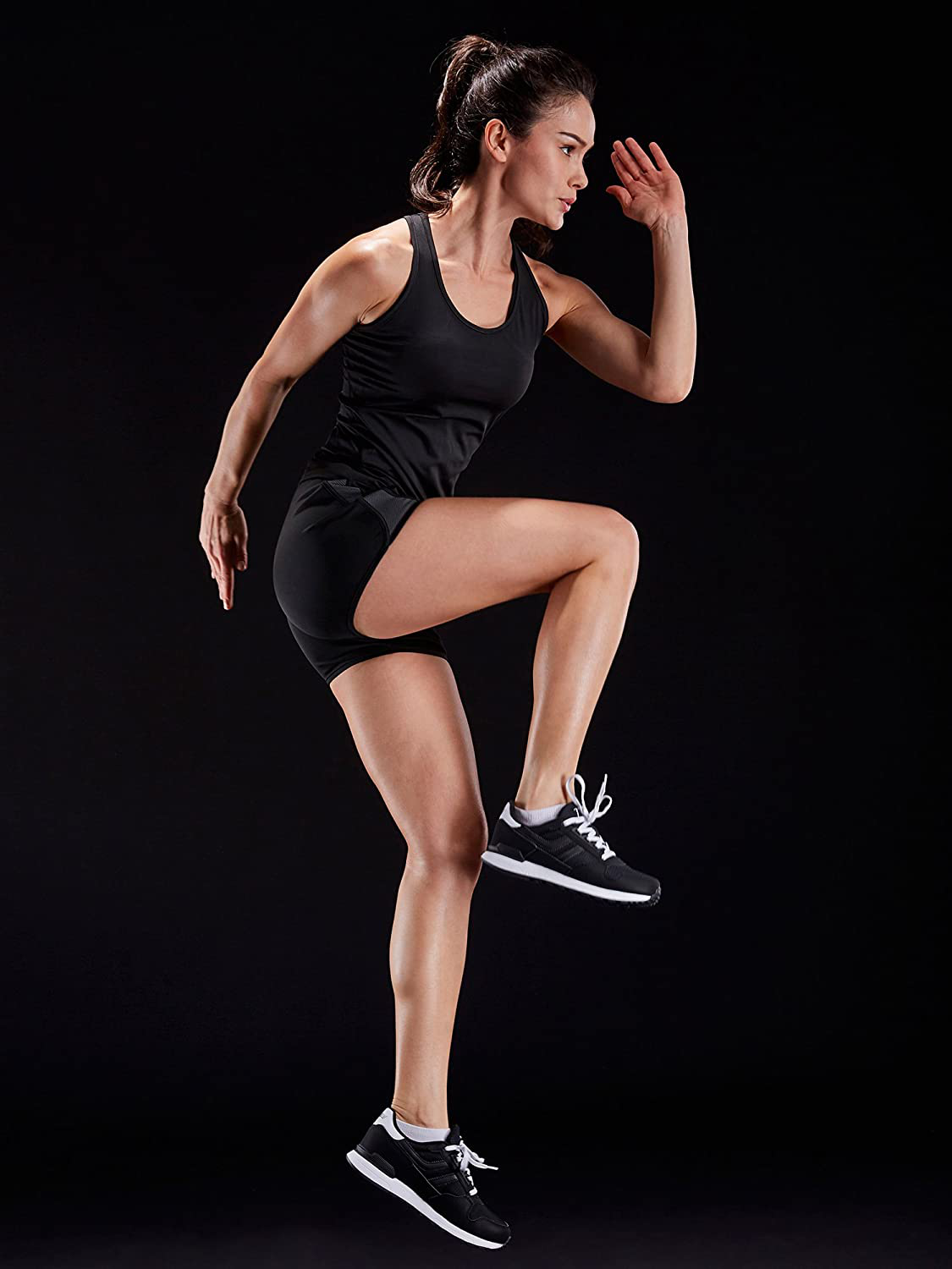 Neleus Women'S 3 Pack Compression Base Layer Dry Fit Tank Top Apparel & Accessories > Clothing > Activewear Kylie Max   