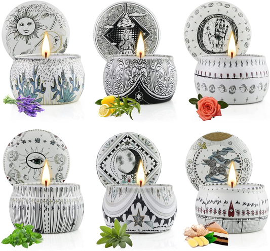 Scented Candles Gifts for Women, Aromatherapy Soy Candles Gift for Birthday, Anniversary, Stress Relief Massage Meditation Lavender Sage Candle 6 Pack 5.65Oz… Arts & Entertainment > Party & Celebration > Gift Giving ilubox PELN #1 Tarot 6 Pack  