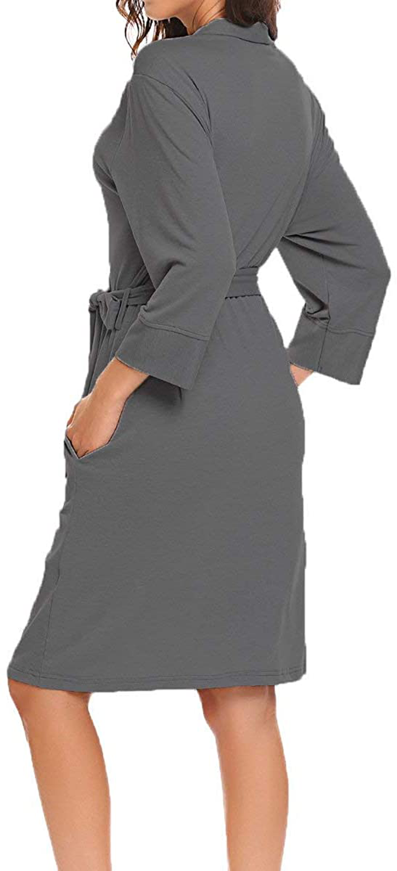 Bluetime Women Robe Soft Kimono Robes Bathrobe Sleepwear Loungewear Short Apparel & Accessories > Clothing > Sleepwear & Loungewear > Robes Kylie Max   