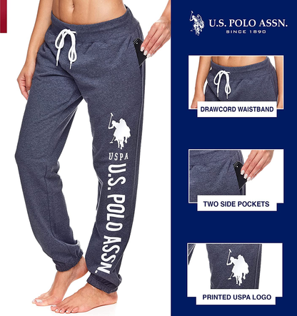 U.S. Polo Assn. Essentials Womens Sweatpants with Pockets - French Terry Jogger Sweats Apparel & Accessories > Clothing > Underwear & Socks > Underwear U.S. Polo Assn.   