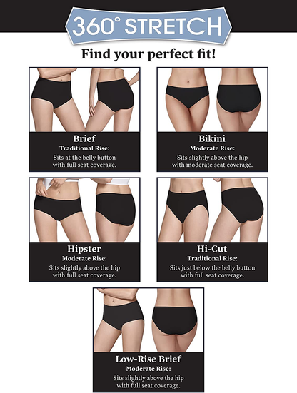 Fruit of the Loom Women'S Seamless Underwear (Regular & plus Size) Apparel & Accessories > Clothing > Underwear & Socks > Underwear Fruit of the Loom   