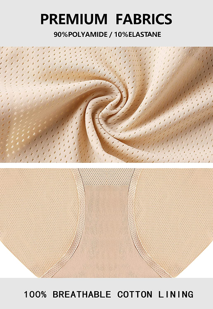 VOENXE Womens Seamless Hipster Panties Stretch Breathable No Show Bikini Underwear 5 Pack Apparel & Accessories > Clothing > Underwear & Socks > Underwear voenxe   