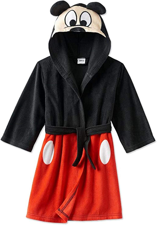 Disney Boys' Toddler Mickey Mouse Luxe Plush Robe Apparel & Accessories > Clothing > Sleepwear & Loungewear > Robes Kylie Max   
