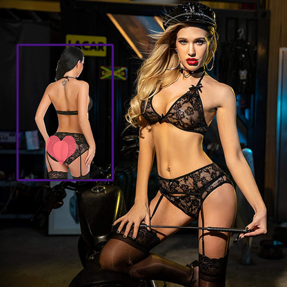 Avidlove Women Lingerie Set with Garter Belts Lace Bra and Panty Set Strap Babydoll Teddy Outfits Apparel & Accessories > Clothing > Underwear & Socks > Lingerie Avidlove   