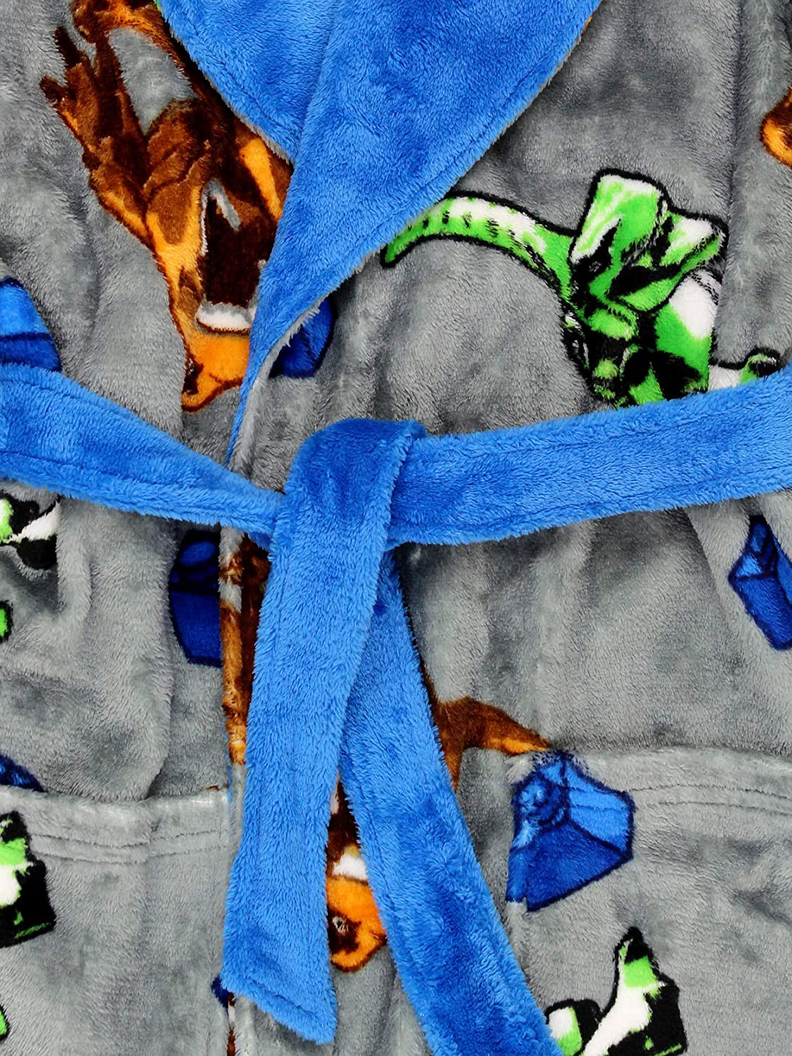 Lego Jurassic World Dinosaur Boys Fleece Bathrobe Robe Apparel & Accessories > Clothing > Sleepwear & Loungewear > Robes Kylie Max   
