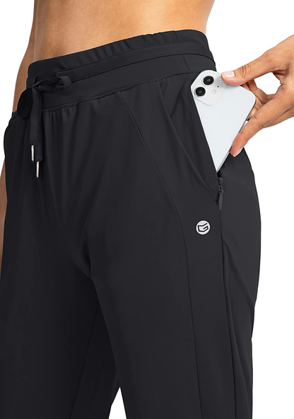 G Gradual Women'S Joggers Pants with Zipper Pockets High Waisted Athletic Tapered Sweatpants for Women Workout Lounge Apparel & Accessories > Clothing > Activewear Kylie Max   