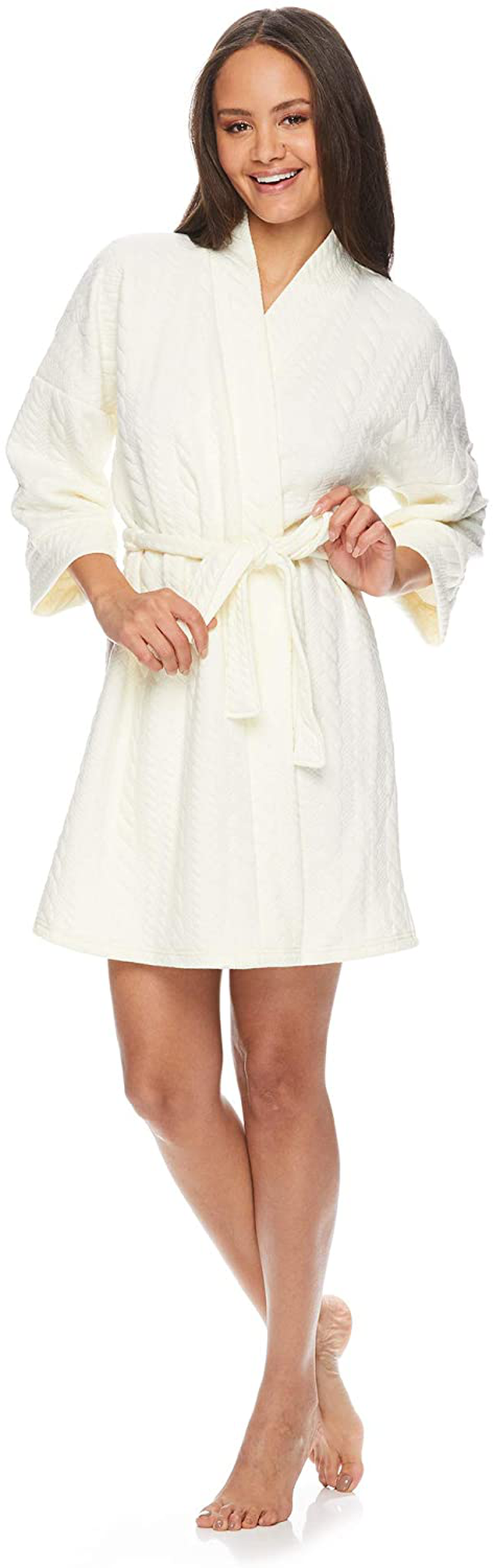 Tahari Womens Robes Knee Length Lightweight Lounge Robe Bathrobe and House Robe Apparel & Accessories > Clothing > Sleepwear & Loungewear > Robes TAHARI   