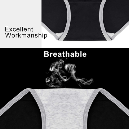 Cotton Full Coverage Underwear Womens Panties No Ride up Hipster Soft Breathable Stretch Bikini Ladies Briefs 6 Pack Apparel & Accessories > Clothing > Underwear & Socks > Underwear DUKAWA   