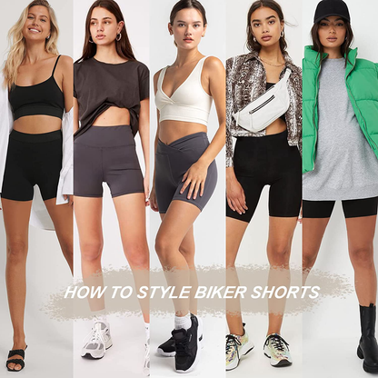 QGGQDD 3 Pack High Waisted Biker Shorts for Women – 5" Buttery Soft Black Workout Yoga Athletic Shorts Apparel & Accessories > Clothing > Shorts Kylie Max   