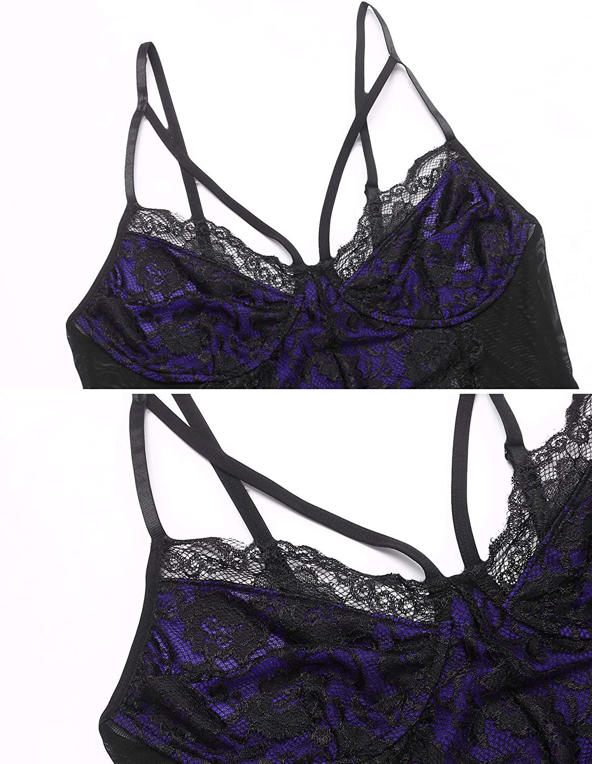 Avidlove Garter Lingerie For Women Sexy Lace Teddy Chemise One Piece Bodysuit Apparel & Accessories > Clothing > Underwear & Socks > Lingerie Avidlove   
