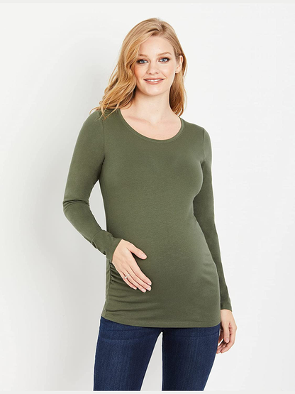 Motherhood Maternity Women'S Bumpstart 2 Pack Long Sleeve Tee Shirts Apparel & Accessories > Clothing > Activewear Kylie Max   