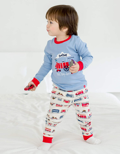 VAENAIT BABY Toddler Kids Boys Girls 100% Cotton Jaws Truck Dino Snug Fit Sleepwear Pajama Pjs Set Apparel & Accessories > Clothing > Sleepwear & Loungewear > Pajamas Kylie Max   