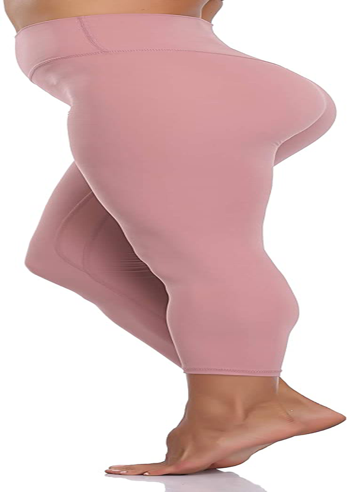 Colorfulkoala Women's Buttery Soft High Waisted Yoga Pants Full-Length Leggings Apparel & Accessories > Clothing > Activewear Colorfulkoala Mauve Pink Small 