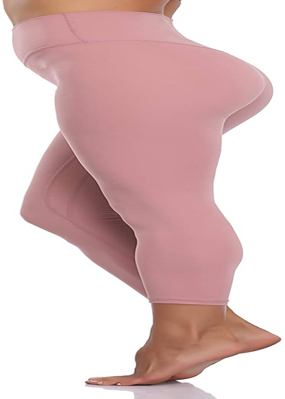 Colorfulkoala Women's Buttery Soft High Waisted Yoga Pants Full-Length Leggings Apparel & Accessories > Clothing > Activewear Colorfulkoala Mauve Pink Small 