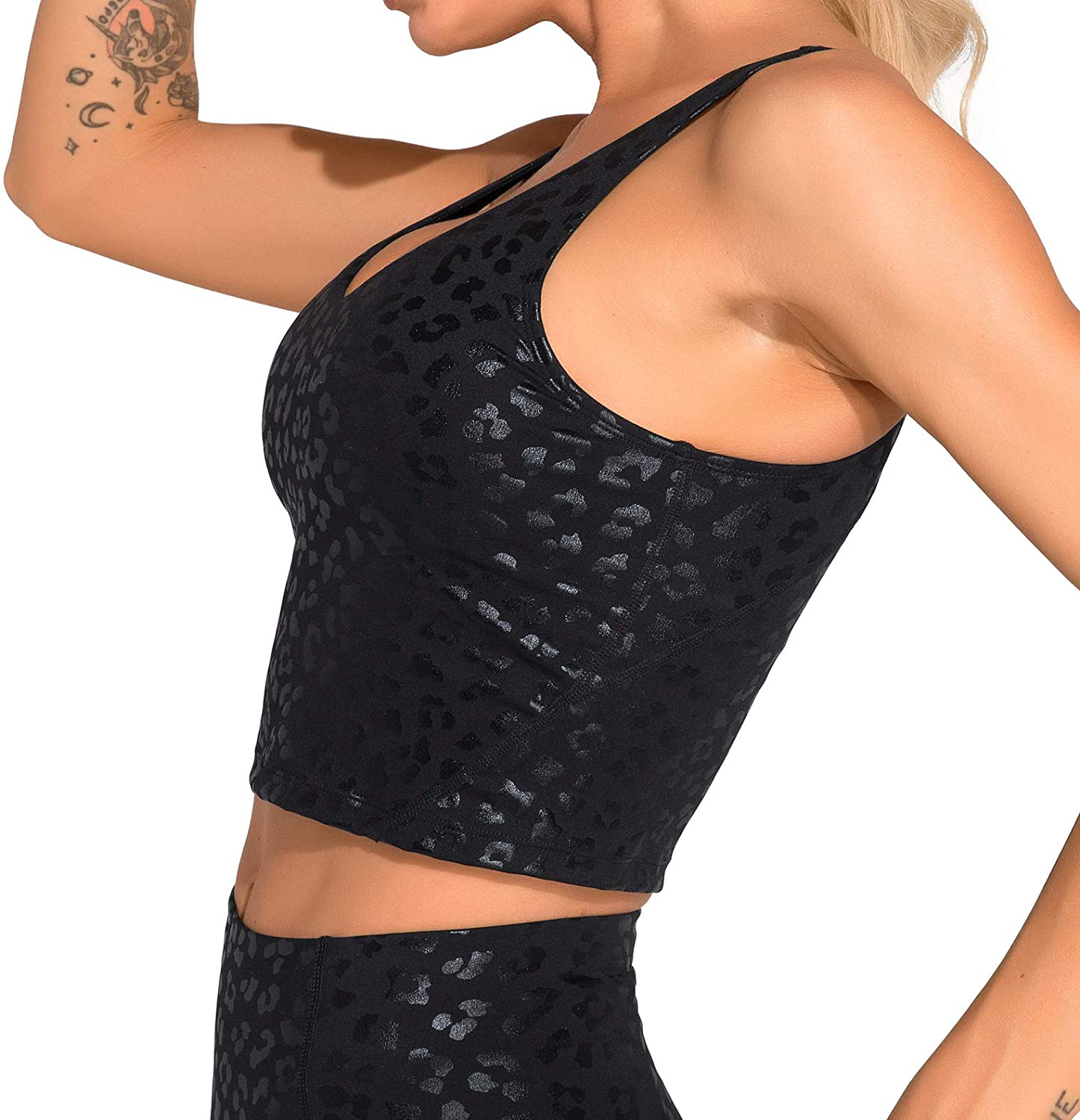 Dragon Fit Sports Bra for Women Longline Padded Bra Yoga Crop Tank Tops Fitness Workout Running Top Apparel & Accessories > Clothing > Underwear & Socks > Bras Kylie Max   