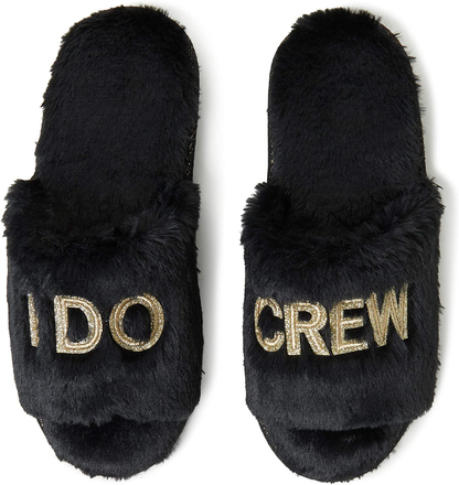 Dearfoams Women's Bridal I Do & I Do Crew Giftable Slide Slipper Arts & Entertainment > Party & Celebration > Gift Giving Dearfoams I Do Crew Small 